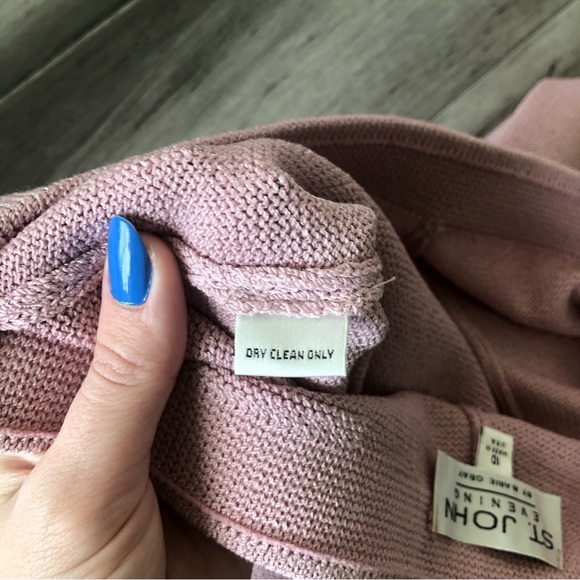 St. John Evening by Marie Gray Knit High Rise Wide Leg Pants - Picture 7 of 7